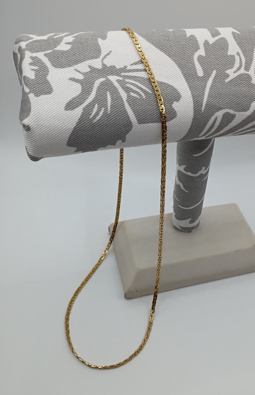 14k Gold Plated Chain - 18" - Vintage Textured